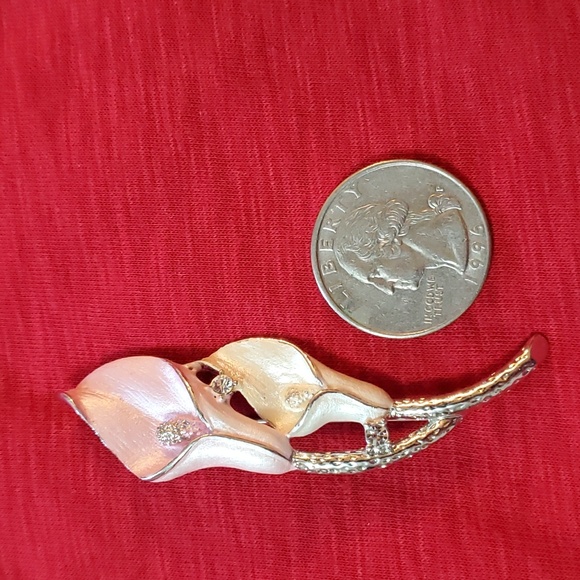 Vintage premiere Designs Calla Lilly brooch pin - Picture 2 of 5